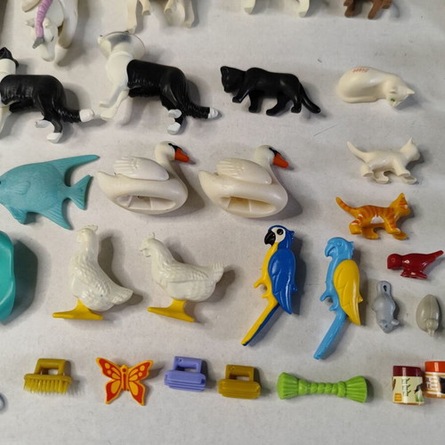 Playmobil animals, dragons and accessories used, set