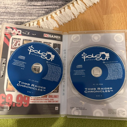 Tomb Raider Chronicles PC game used, very good condition