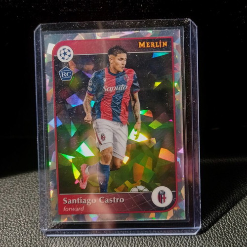 Topps Merlin RC Santiago Castro Atomic Refractor card 2024-2025 like new