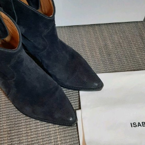 isabel marant,velvet washed santiag,38