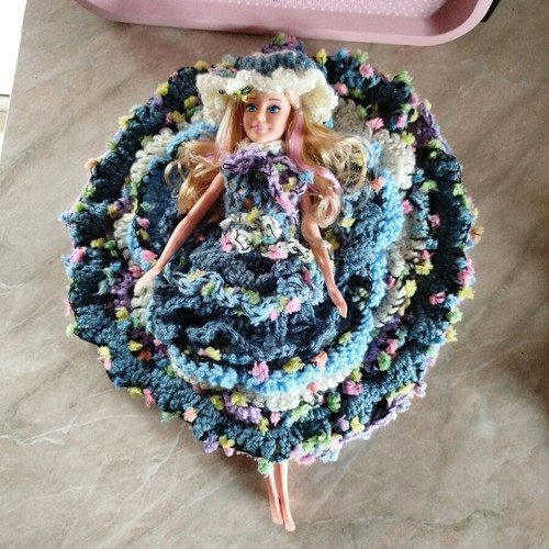 Doll with Handmade Dress and Hat New