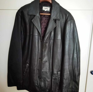 Lapel δερμάτινο μπουφάν