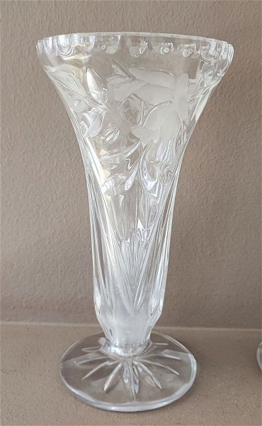  2 kristallina vaza