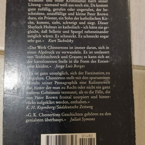 Book Pater Brown und der Fehler in der Maschine like new, in German
