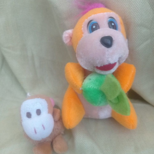 Plush monkey 12cm washed