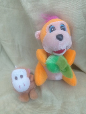 Plush monkey 12cm washed