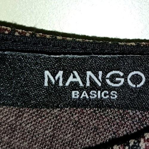 Mango Checked Mini Dress Size L Like New