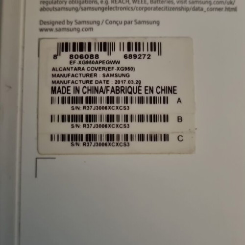 Samsung Galaxy S8 case genuine Alcantara cover new
