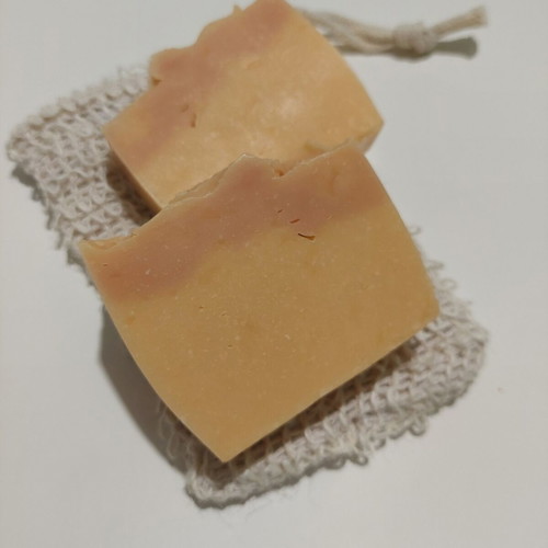 Handmade watermelon soap with gift loofah pouch