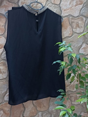 Zara evening top size Large like new, black