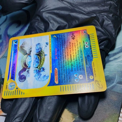 Pokemon Card Blastoise 004/165 Expedition Base Set Reverse Holo English 2002 like new