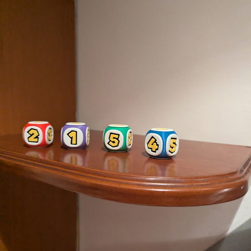 Super Mario Party Dice set of 4, like new