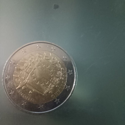 Nederland 2 euro 2015 flag coin used