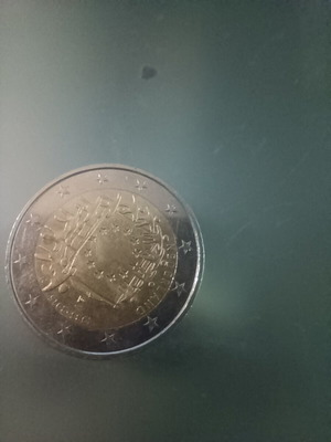 Nederland 2 euro 2015 flag coin used