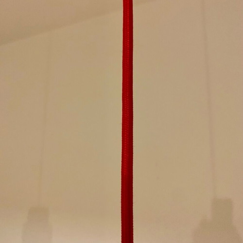 Designer ceiling lights like new, pack of 2 with red cable