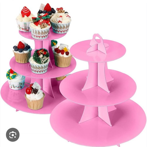 Baking set new, 11 pieces with cake bases and cupcake stands