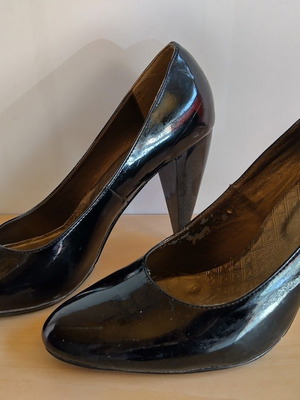 Via Dei women's pumps size 41 black genuine leather new