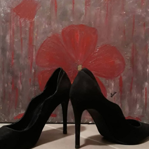 Bershka black pumps used, size 39