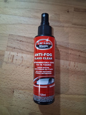 Car Care Magic Antifog Glass Spray for Car Windows, 100ml