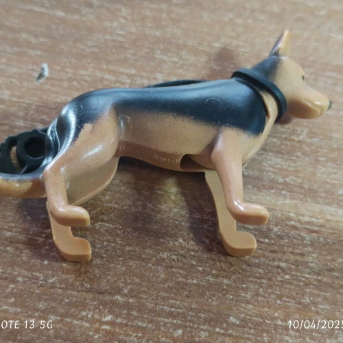 Playmobil dog with leash used