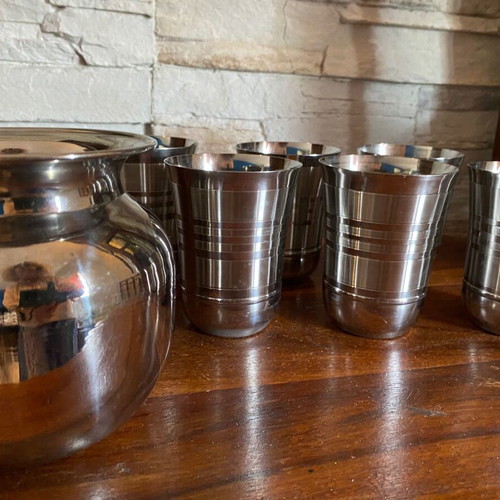 Vintage Indian stainless steel serving set like new