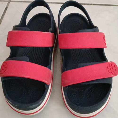 Crocs sandals like new, size 34, blue and red