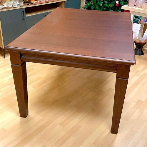 Handmade mahogany dining table, solid wood, 8 seats