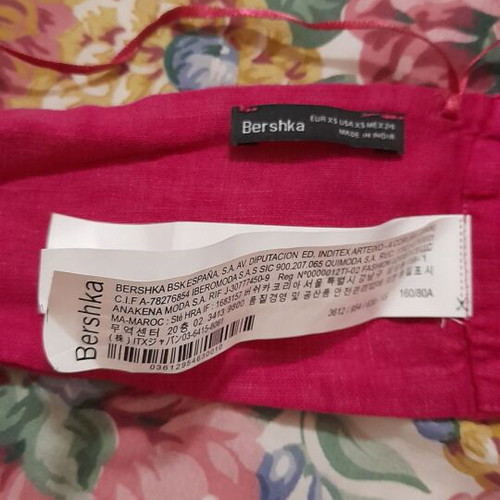 Bershka top new, fuchsia, size XS