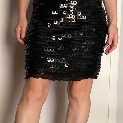 Black evening dress with sequins new