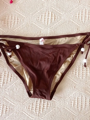 Victoria's Secret μαγιό bikini bottom καφέ καινούργιο μέγεθος L