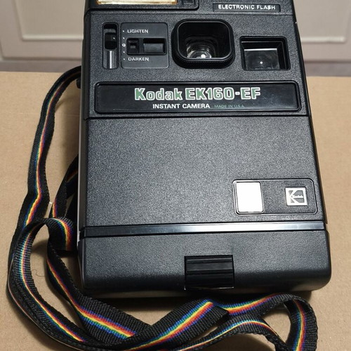 Kodak EK160-EF instant camera vintage 1979 used with neck strap