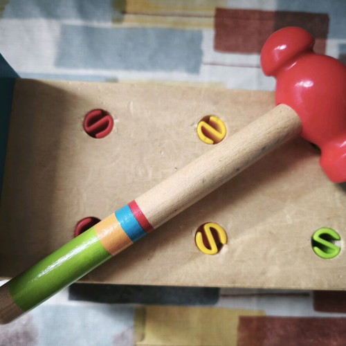Wooden baby hammer toy Hape like new