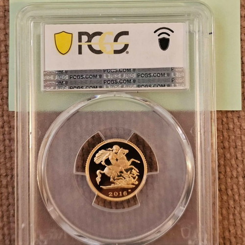 Half Sovereign 2016 Proof Celebratory Effigy PCGS PR68DCAM new