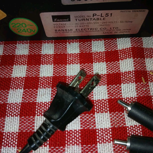Sansui P-L51 πικάπ μεταχειρισμένο με ανάγκη βελόνας και αλλαγή βύσματος