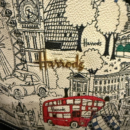 Harrods backpack with Landmarks pattern like new