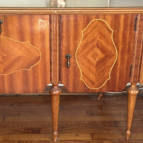 Dressing table with mirror