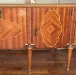 Dressing table with mirror