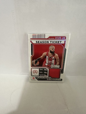 Evan Fournier 2025-26 Contenders EuroLeague Season Ticket Patch Jersey new