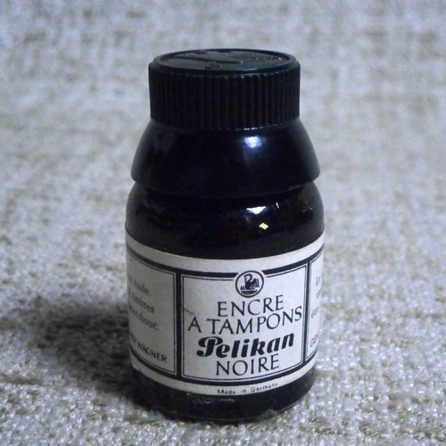 Pelikan Blue-Black and Pelikan Black Germany ink set, new with box, vintage