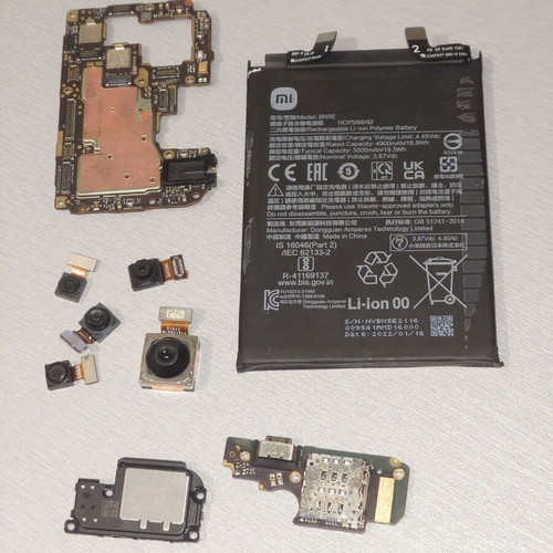 Redmi Note 11 Pro 5G used spare parts, cameras, charging board