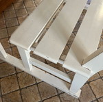 Children's desk with integrated bench used, solid wood