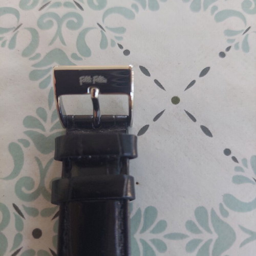 Folli Follie watch with crystals like new, black and silver