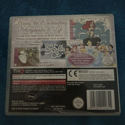 Disney Princess Nintendo DS game like new with original case