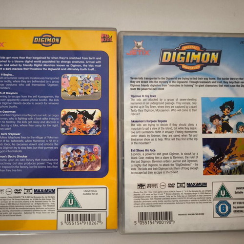 Digimon Series 1 DVD set, very good condition
