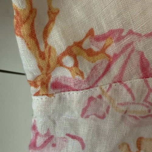 J.Jill women's 100% linen shirt new, size L, white pink