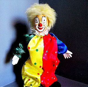 Vintage πορσελάνινη κούκλα clown