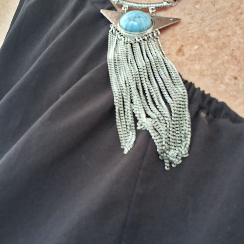 Boho necklace with turquoise stone, Vintage Atelier