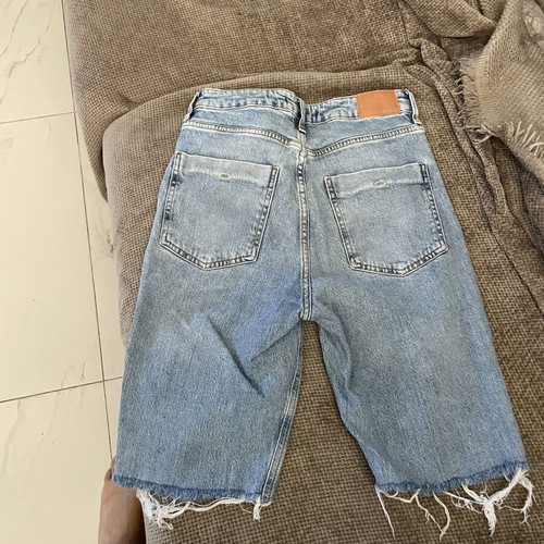Zara denim bermuda shorts, blue, size S