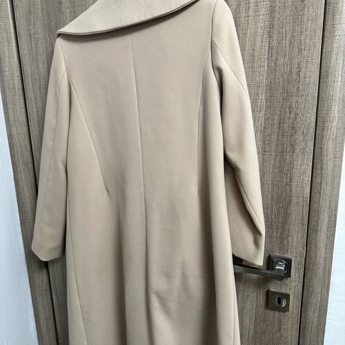 Coat like new nude beige with belt, size M