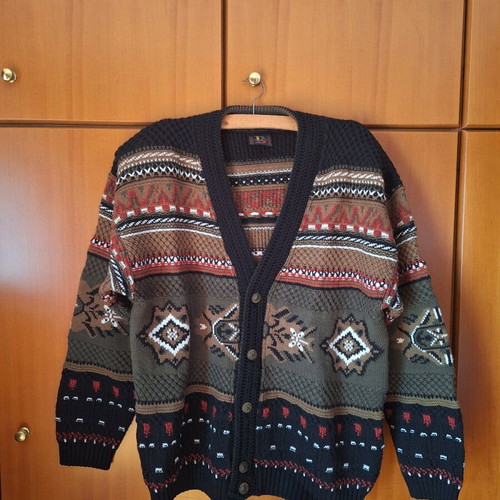 Braggi men's knitted cardigan like new, size M, vintage style